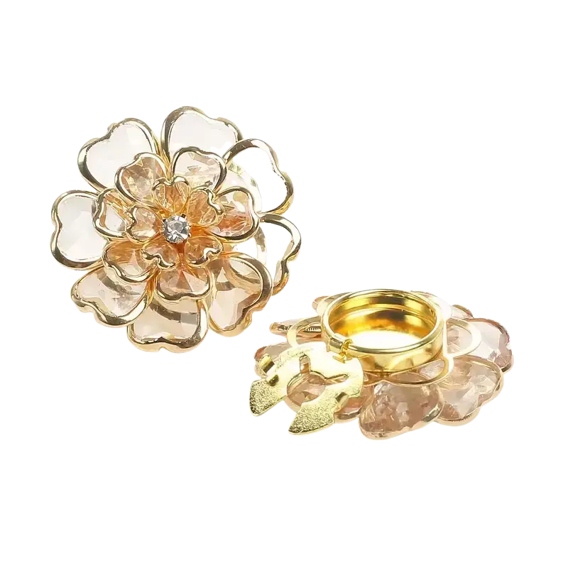 Krycí knoflík Flower - Barva: Nebesky modrá