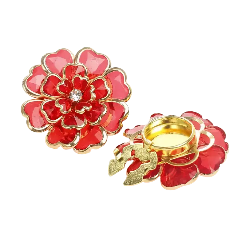 Krycí knoflík Flower - Barva: Nebesky modrá